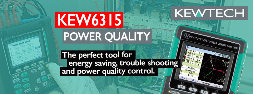KEW6315 Compact Power Quality Analyser kit | Kewtech